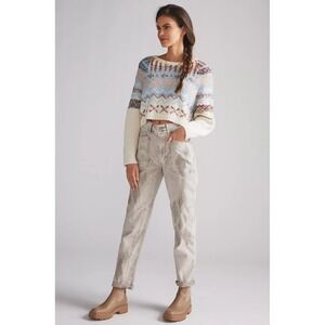 Anthropologie Pilcro The Wanderer Embroidered Utility Pants in